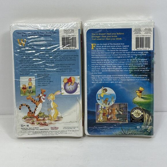Poohs Grand Adventure & The Many Adventures of Winnie the Pooh Lot VHS Sealed - Picture 2 of 7